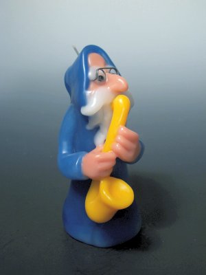 Dwarf Playing a Saxophone